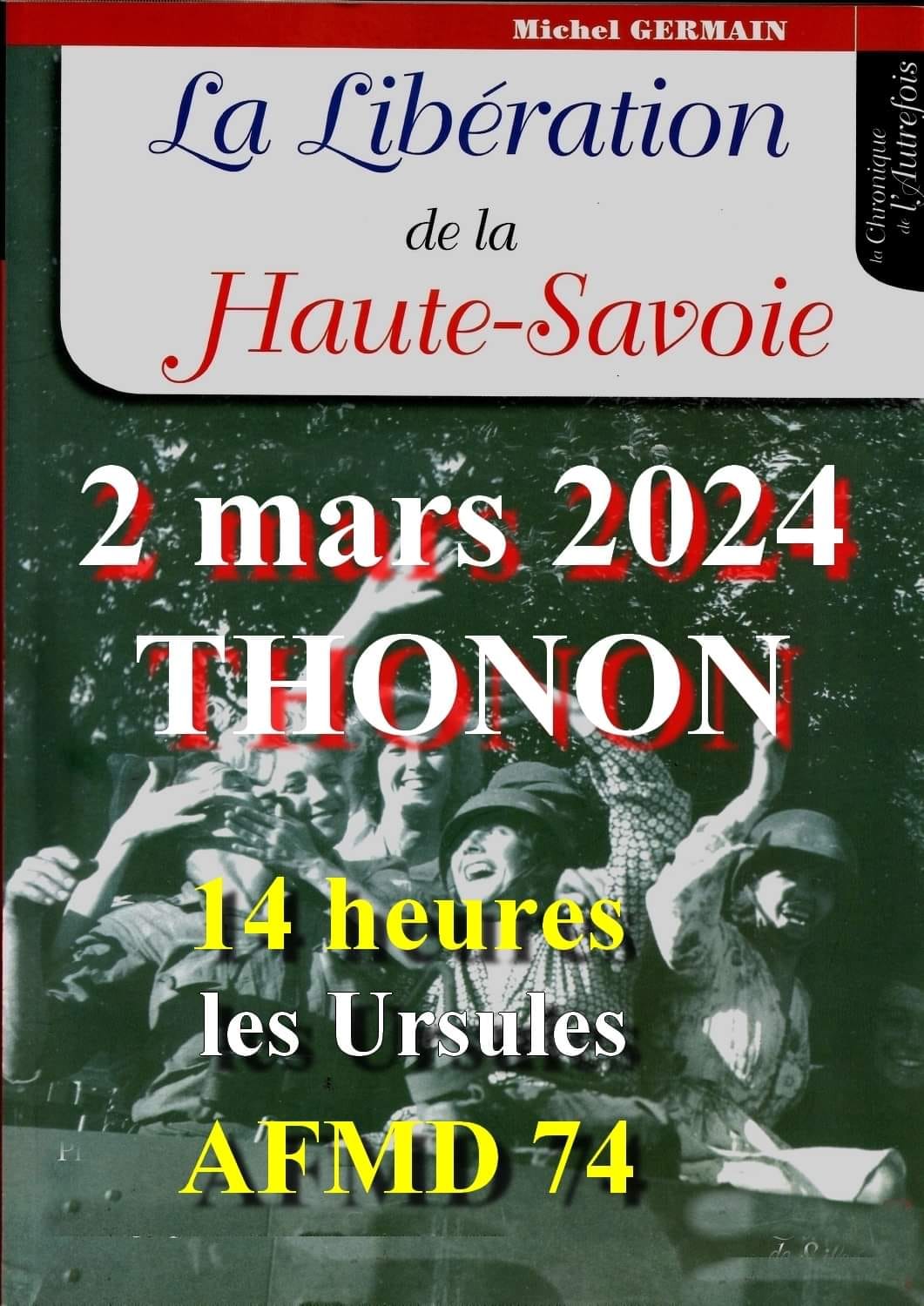 Conférence M Germain liberation haute Savoie